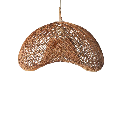 COLGANTE PACMAN  E27  55X45 RATTAN